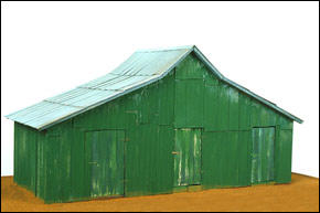 William Christenberry, Green Warehouse, sculpture