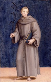 Raphael, Colonna altarpiece, predella panel, Saint Anthony of Padua, Dulwich Picture Gallery