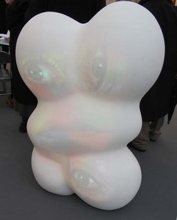 Tony Oursler, Bow, 2003, fiberglass with sound and projection