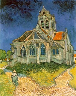 Vincent Van Gogh, L'église d'Auvers-sur-Oise, vue du chevet, 1890, Musée d'Orsay