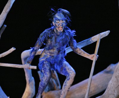 Cyndia Sieden as Ariel, The Tempest, Santa Fe Opera, costume designed by Paul Brown, photo by Ken Howard © 2006