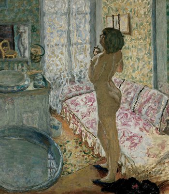 Pierre Bonnard, Le Cabinet de toilette au canapé rose, 1908, Musées royaux des Beaux-Arts de Belgique, Brussels