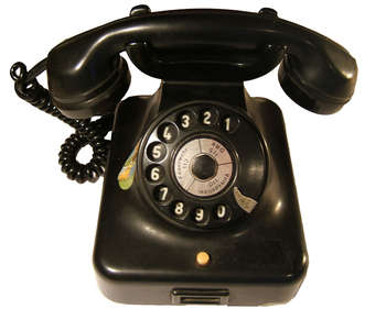 1957 East German telephone, image by DDR-Museum Berlin