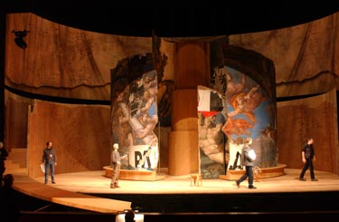 Michael Jarrell, Galilée, set by Hermann Feuchter, Grand Théâtre de Genève, photograph by Mario del Curto