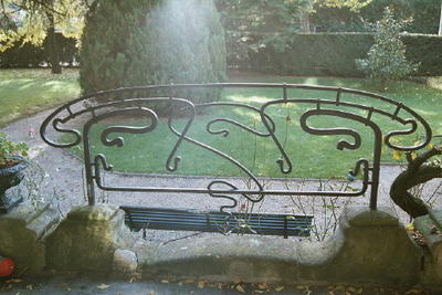 Garden ironwork by Hector Guimard, La Hublotière, Le Vésinet