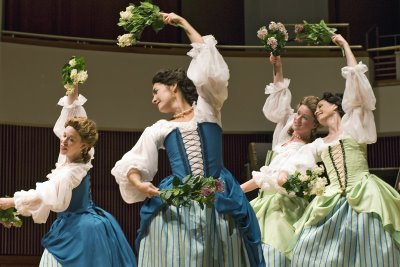Members of the New York Baroque Dance Company perform Mozart's 