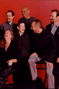 Meredith Monk and members of her Vocal Ensemble, photograph by Stephanie Berger