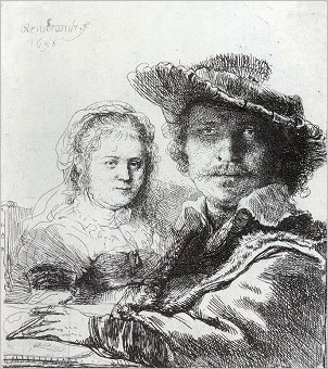 Rembrandt, Self-Portrait with Saskia, 1636, Pierpont Morgan Library