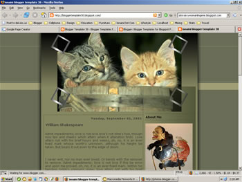 Blogger template - The Cats