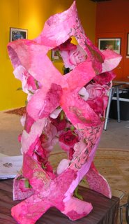 Pink Ribbon Muse Bust Sculpture, Marie Soderlund