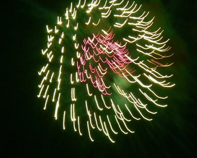 fireworks at Lake Gaston