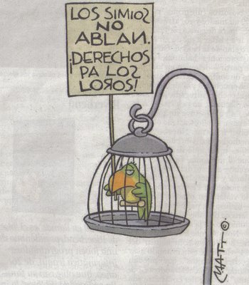 dibujo visto en El País Domingo, 21 de mayo 2006