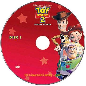 Toy Story 2: Special Edition DVD Disc Art - Upcoming Pixar