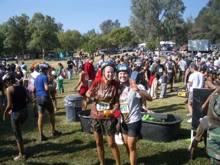 Tia and I after the mud pit