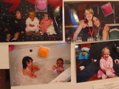 Pictures on a fridge