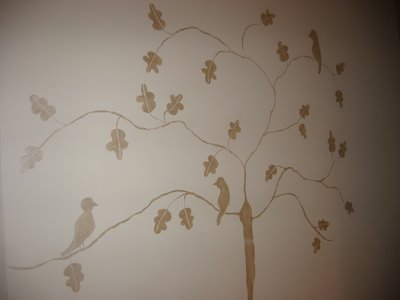 Mural in the kitchen - three little birds