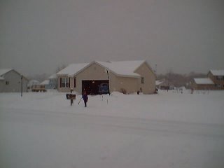 our house on a snow day 5 years ago