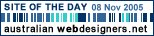 SITE OF THE DAY 08 Nov 2005 australian webdesigners.net