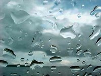 rain on windshield