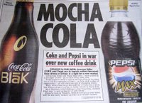 Coca Cola Blak, Pepsi Max Cino