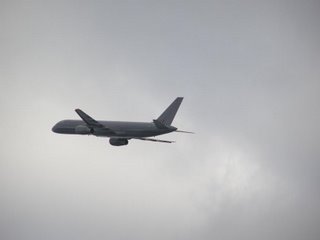 RNZAF B757 flying away