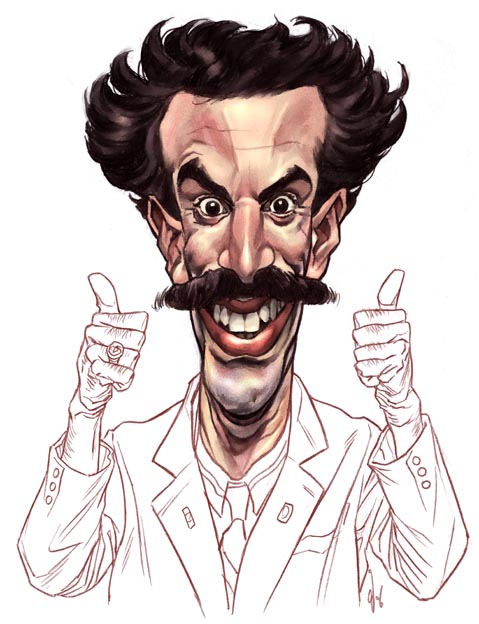 Borat  Sacha Baron Cohen by Dockal on DeviantArt