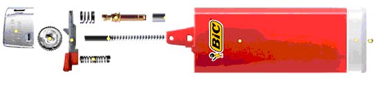 parts of a bic lighter