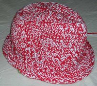 crocheted hat in progress