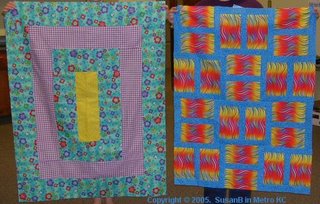 two quilt tops