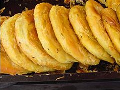 The Guokui pastries on display