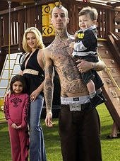 Shanna Moakler and Travis and some kids