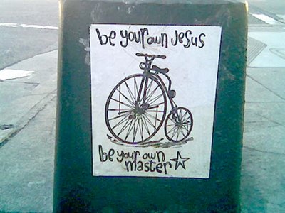 Image of Be your own Jesus graffiti