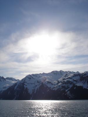 Seward depuis le bateau (Alaska, USA, Amérique du Nord)