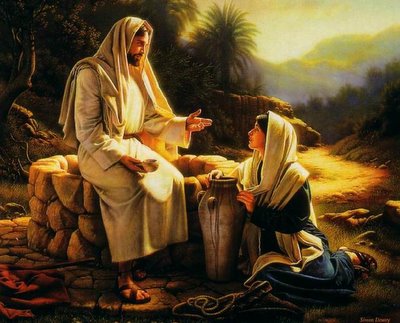 Jezus en de Samaritaanse vrouw bij de bron