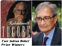 Two of India's Nobel Prize Winners, Rabindranath Tagore and Amartya Sen