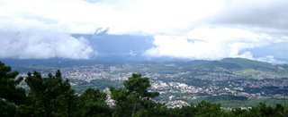 A view from the viewpoint: Shillong stretches below