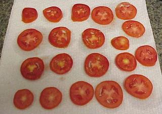 Sliced Roma Tomatoes