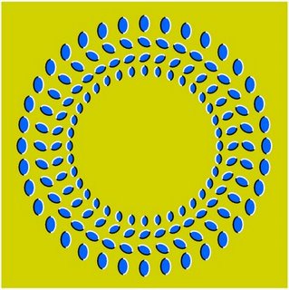 An oscillating fan Illusion