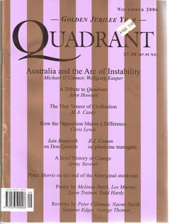 Quadrant, November 2006 magazine cover