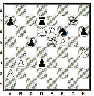 Posición de la partida de ajedrez Lomperd - Chunko (Correspondencia, 1996)