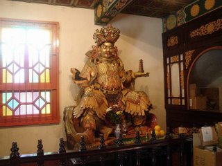 Deity depicted in a temple