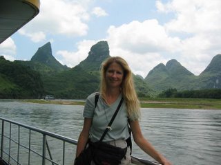 Wendy on the Li River Cruise