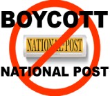 Boycott National Post!