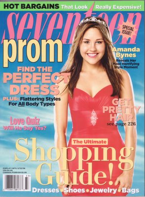Smart.: Amanda Bynes in Seventeen prom 2006 issue