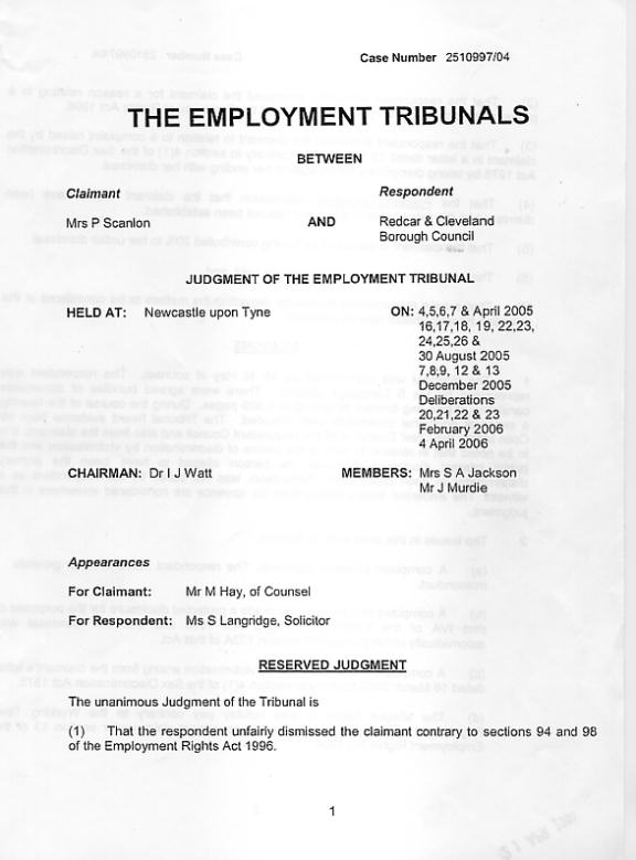 employment tribunal application
