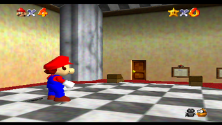 Super Mario 64 with new clipping code