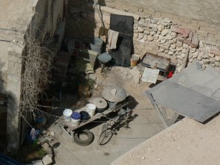 A courtyard in a poor area of Doha