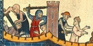 Detail from the cover of Thomas Asbridge's book, The First Crusade
