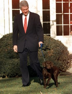 Former President Bill Clinton had a chocolate lab?? He did. Now that is ...