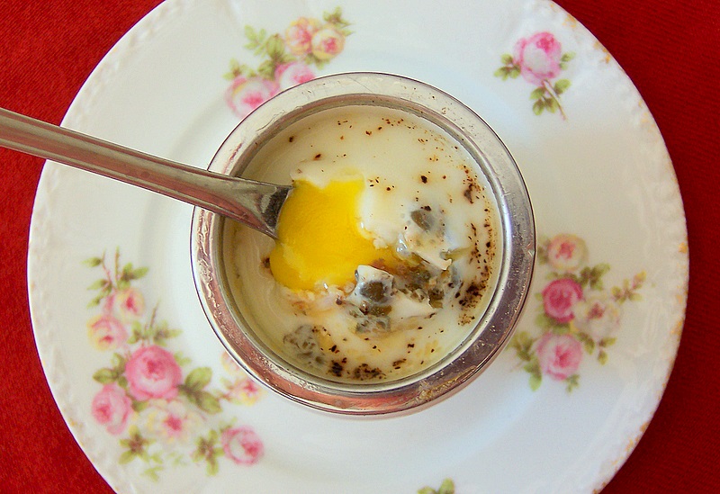 Coddled Eggs from Merry Olde England - Roti n Rice